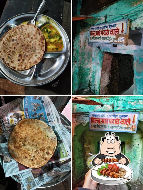 Food at Billu Bhai Paranthe Wale