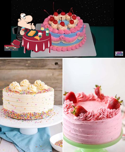 Dhampur Cake and Cafe provides a variety of sweet dishes