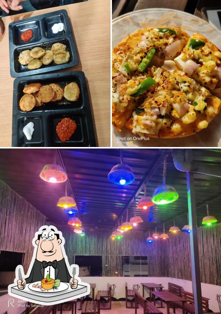 The picture of food and interior at Grandma's cafe