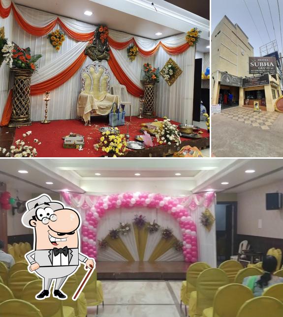 Take a look at the photo depicting exterior and interior at Subha Grand