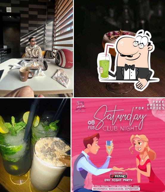 Enjoy a beverage at Hub40 Bar