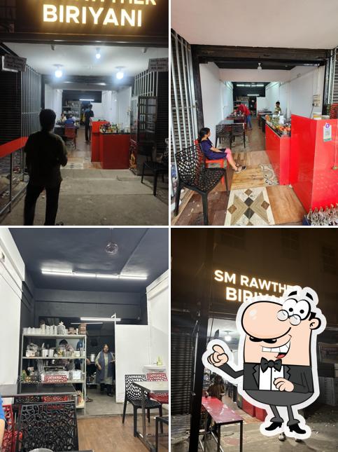The interior of SM Rawther Biriyani