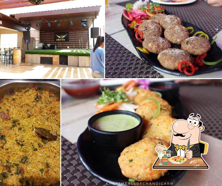 Food at Arista Hotel