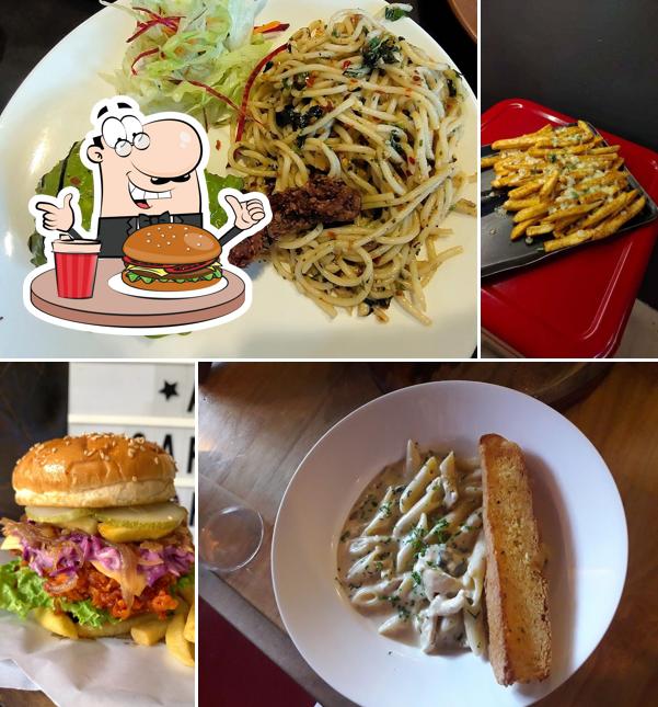 Hamburger at A Cafe Story