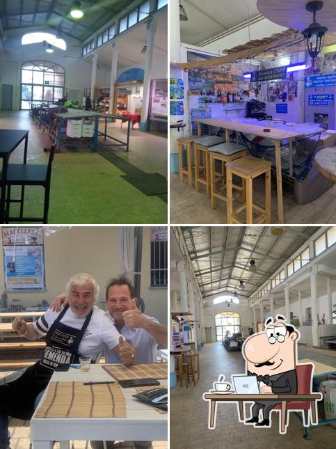 Gli interni di Dal Marinero alla vecchia pescheria