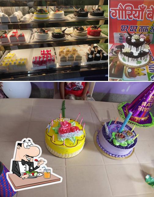Meals at Gouriya Baker's,cake & flowers
