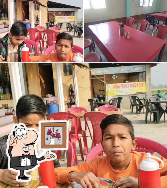 The interior of Vidhya Family Food Point