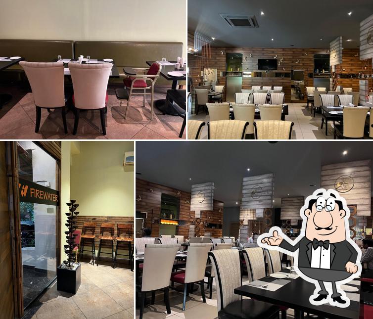 The interior of Firewater Restaurant and Banquets