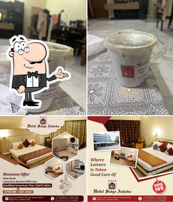 Among various things one can find interior and drink at Hotel Satya Ashoka