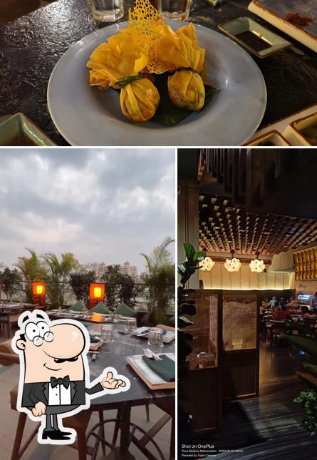 This is the photo displaying interior and food at Mekong Folks