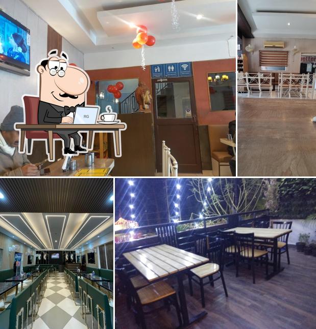 The interior of Moti Mahal Restaurant