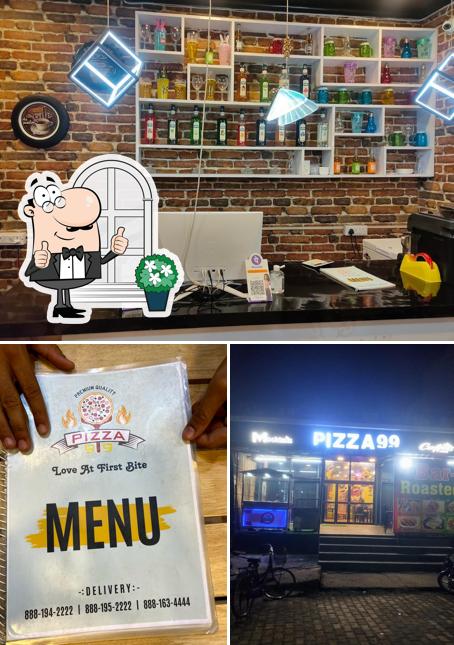 The exterior of Pizza 99