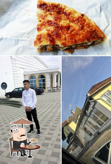 Questa è la foto che raffigura la esterno e cibo di Pekarna šmarjeta