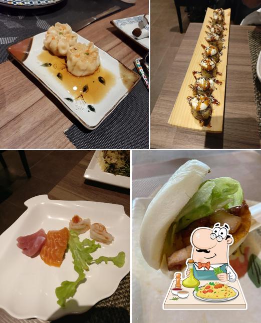 Cibo al Ristorante Giapponese Samurai