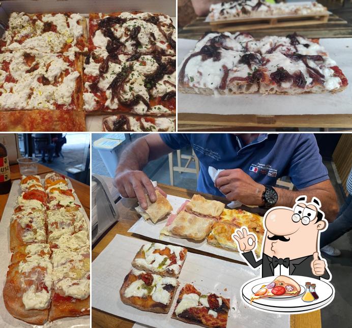 A Al Taglio Laboratorio dei Sapori, puoi goderti una bella pizza