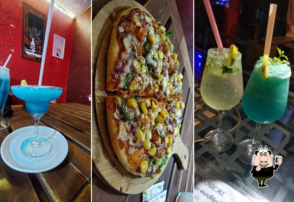You can enjoy a drink from the menu
