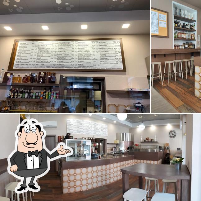 Gli interni di Gastronomia Pizzeria I Portici