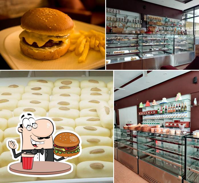 Order a burger at JO Bakes Restaurant