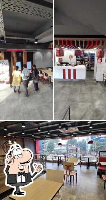 The interior of KFC