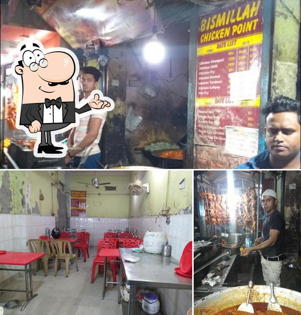 The interior of Bismillah Chicken Point