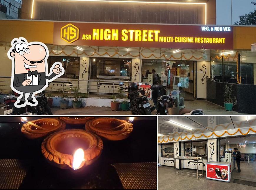 The restaurant's interior and exterior