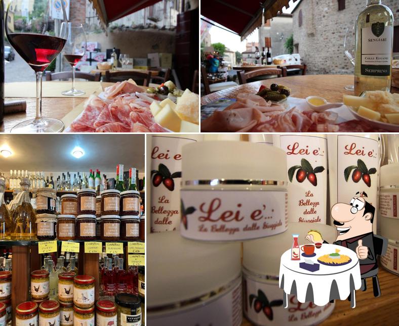 Piatto di formaggi al Enoteca Il Giuggiolo