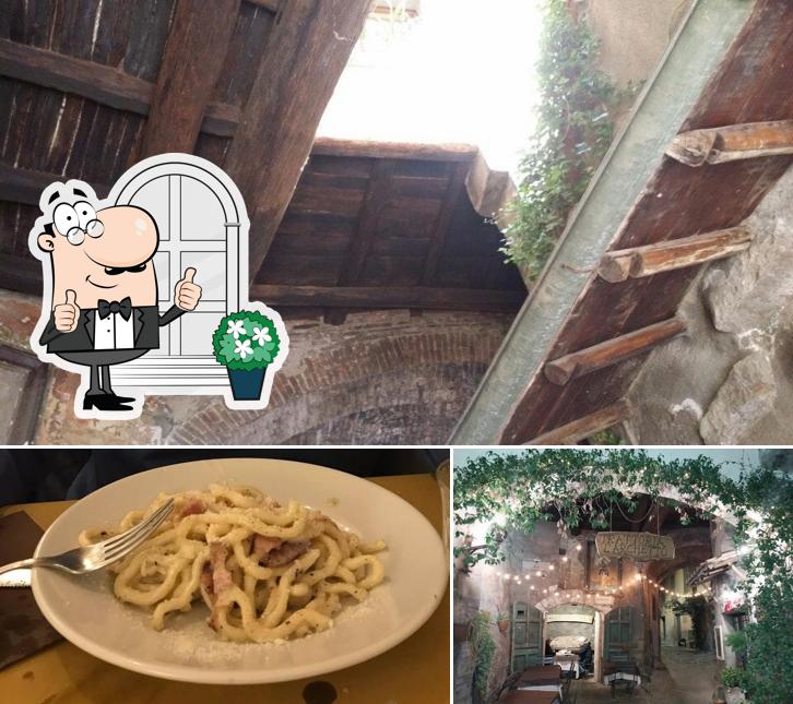 La foto di esterno e cibo da Trattoria L'Archetto
