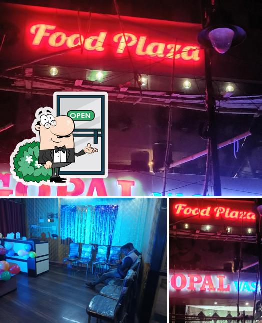 S.K Food Plaza is distinguished by exterior and interior