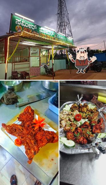The photo of food and exterior at SAMEER HOTEL
