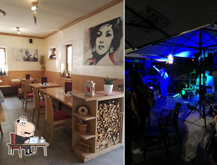 Gli interni di Tennis Bar