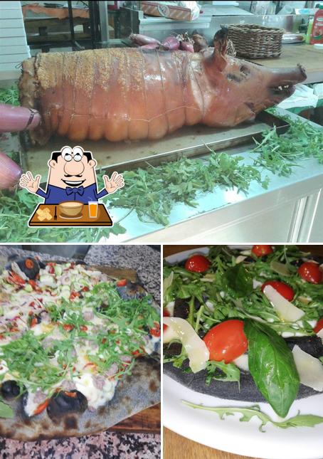 Cibo al Pizzeria Il Rustico
