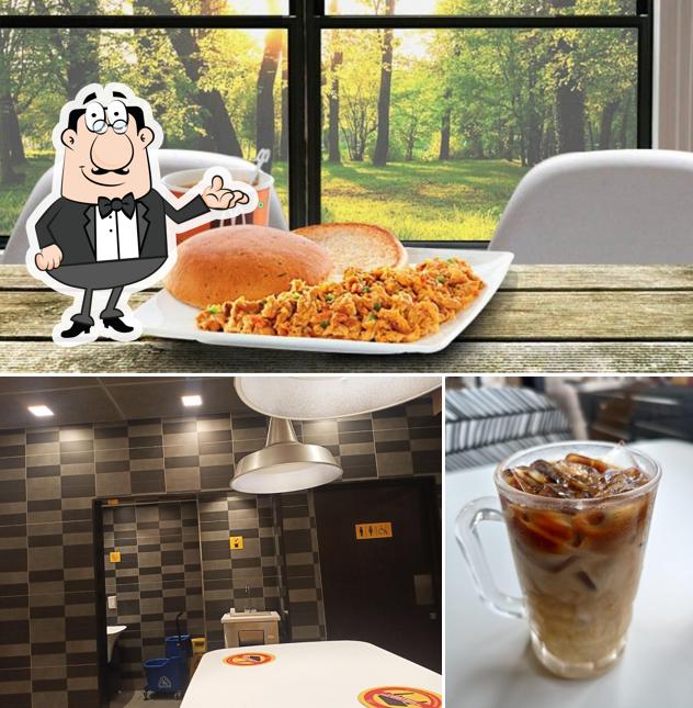 The photo of McDonald's’s interior and beer