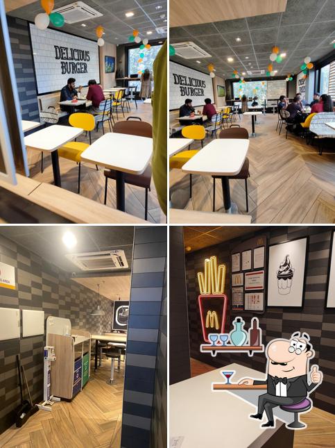 The interior of McDonald's