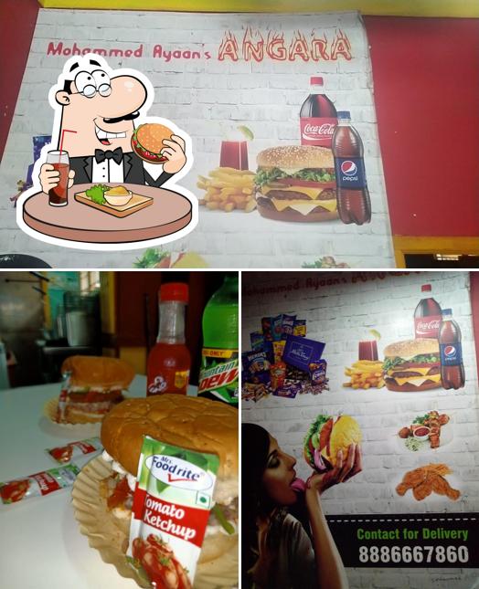 Order a burger at Ayaan's Angara Fried Chicken