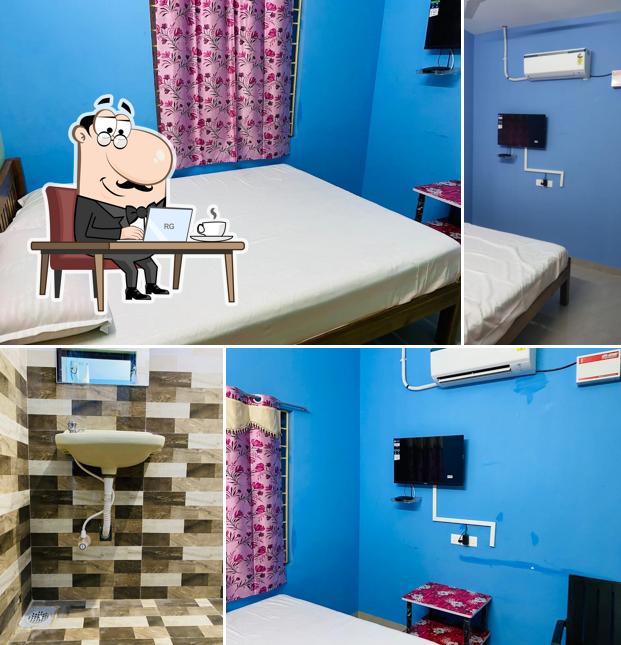 The interior of KISANTH GUESTHOUSE - 10 Luxury AC Rooms & KIRITHI AC RESTAURANT