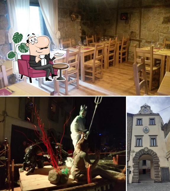 Gli interni di Osteria Degli Orti