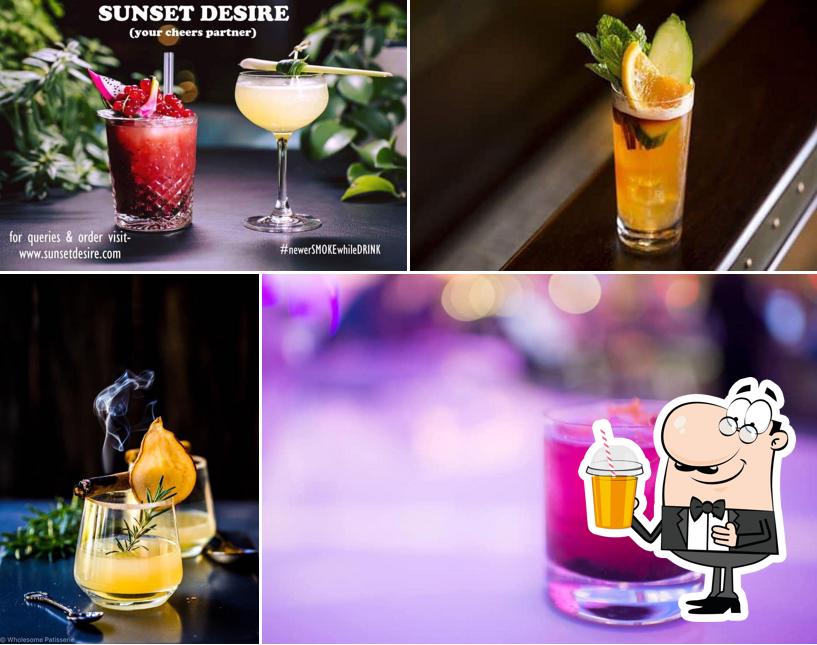 Enjoy a beverage at Sunset Desire (kharar)