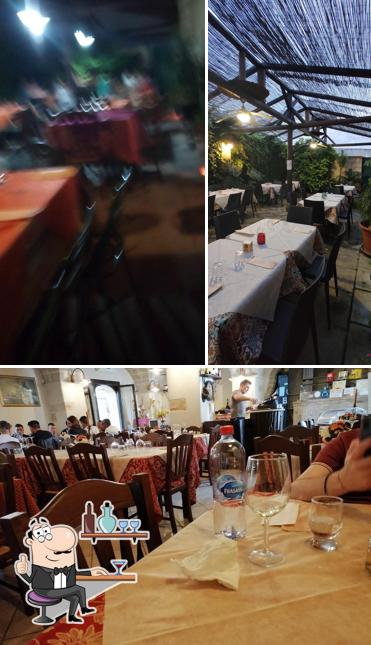 Gli interni di Trattoria del vizio