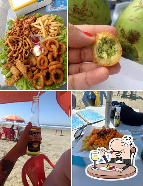 Platos en Quiosque Aloha Peruíbe