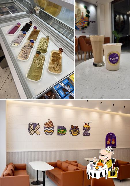 KUDOZ ARTISAN ICE CREAM CAFE AHMEDABAD is distinguished by food and exterior