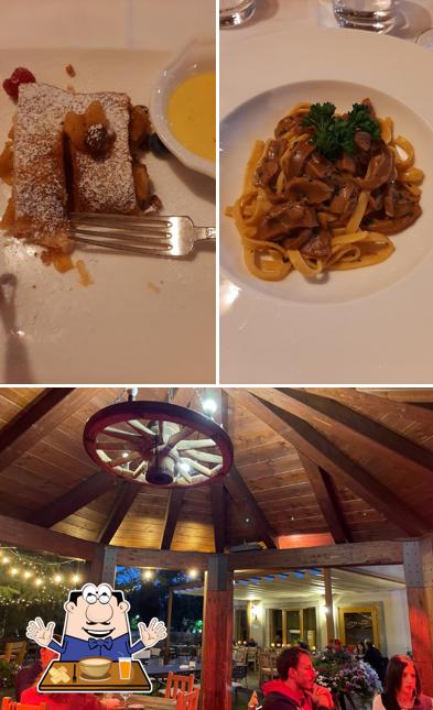 La cibo e interni del ristorante