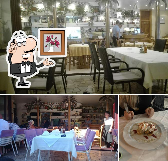 Gli interni di Antika Restaurant