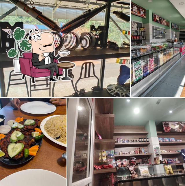 Take a seat at one of the tables at Beirut Restaurant & Food Court