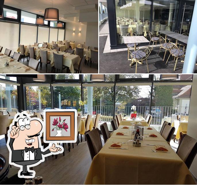 Gli interni di Brasserie La Croisée