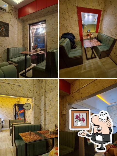 Take a seat at one of the tables at MOMOS ON WHEELS