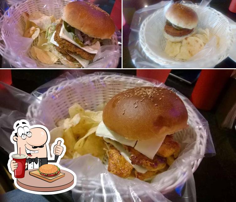 Taste one of the burgers served at Peppa Zzing