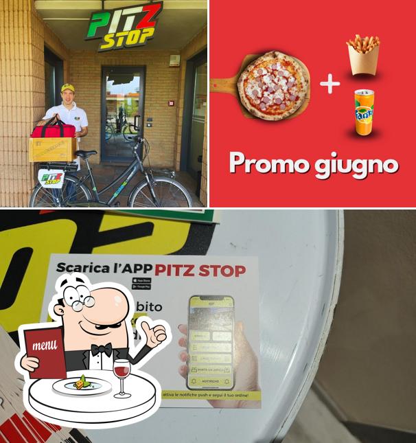 La cibo e esterno del ristorante