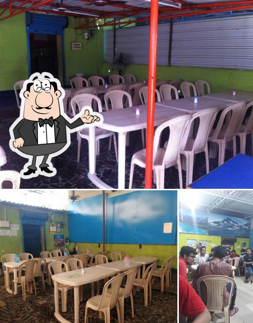 The interior of Bihari Dhabha