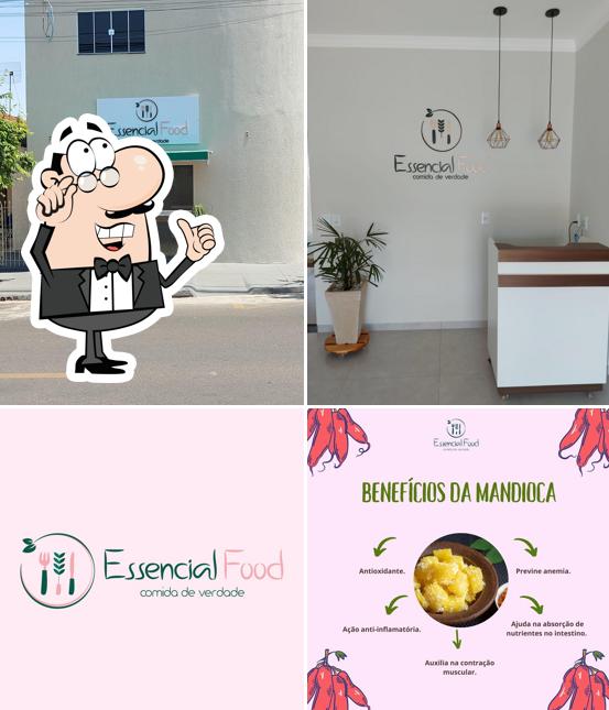 O interior do Essencial Food (Marmitaria Fit)