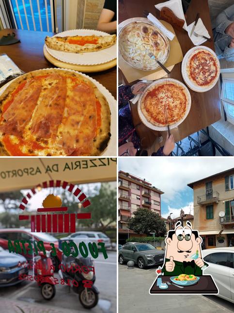 Tra le diverse cose da Fuoco E Pietra si possono trovare la cibo e esterno